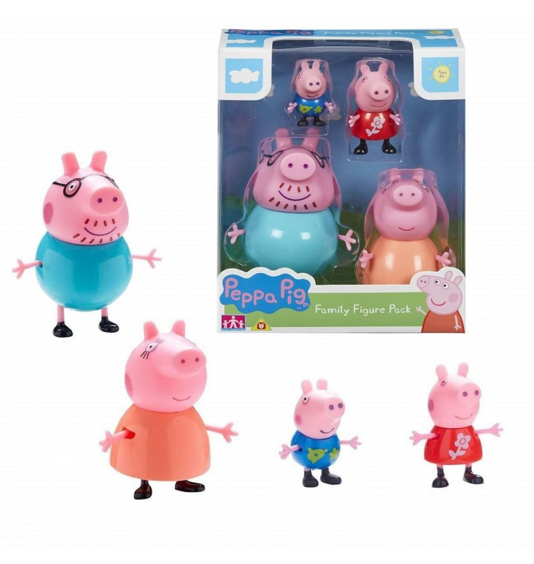 Peppa Pig Pack 4 figuras familia